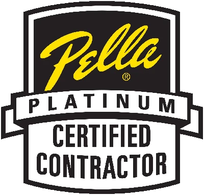 Pella Platinum Certified Contractor badge